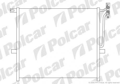 Радиатор кондиционера Polcar 2055K8C1 (фото 1)