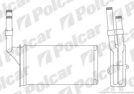 Радіатор пічки Polcar 2304N83