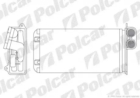 Радіатор пічки Polcar 2308N81