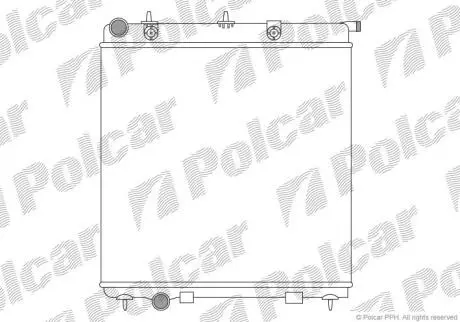 Радіатори охолодження C3 02- Polcar 231508B3