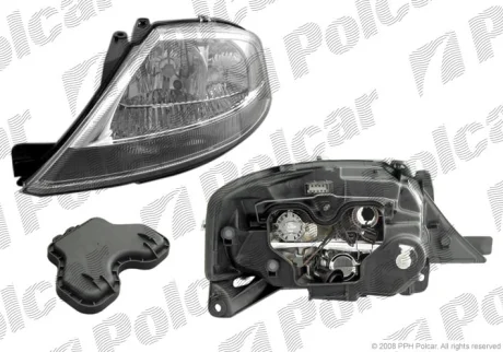 Фара основна | CITROËN C3, 02- Polcar 231509E