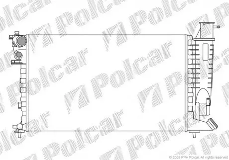 Радіатор охолодження Polcar 2324085