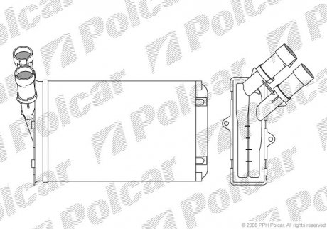 Радиатор печки Polcar 2324N81 (фото 1)