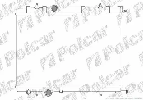 Радиатор охлаждения Polcar 2328083