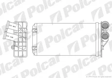 Радиатор печки Polcar 2329N81