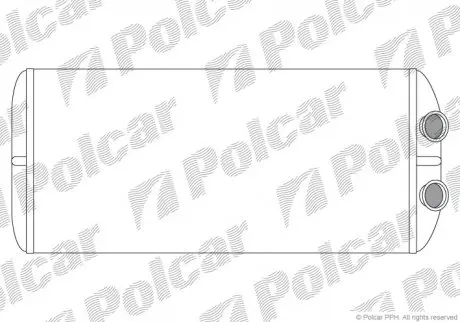 Радіатор обігрівача салону Polcar 2329N8-3