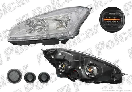 Фара основная | C4 PICASSO, 10.06- Polcar 2331103E