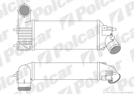 Радіатор повітря (інтеркулер) Polcar 2332J81