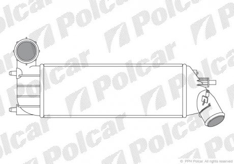 Радіатор повітря (інтеркулер) Polcar 2381J81