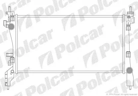 Радиатор охлаждения Polcar 2391082