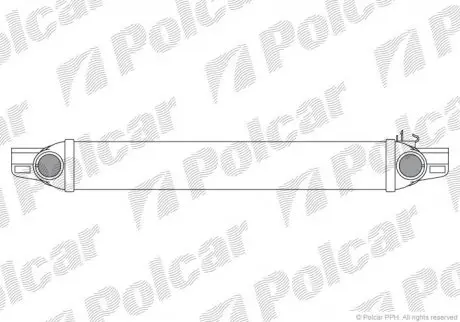 Радиатор воздуха (интеркулер) Polcar 2391J81