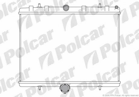 Радиатор охлаждения двигателя Polcar 239708A1 (фото 1)