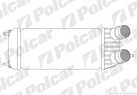 Радиатор воздуха (интеркулер) Polcar 2397J81