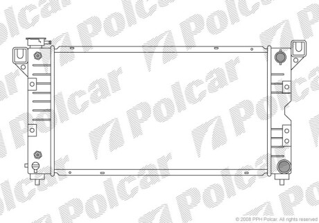 Радіатор двигуна Polcar 2401082