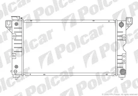 Радіатор двигуна Polcar 2401082