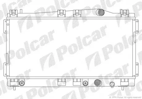 Радиатор охлаждения Polcar 2402082