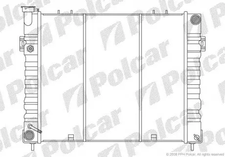 Радиатор охлаждения Polcar 2405083