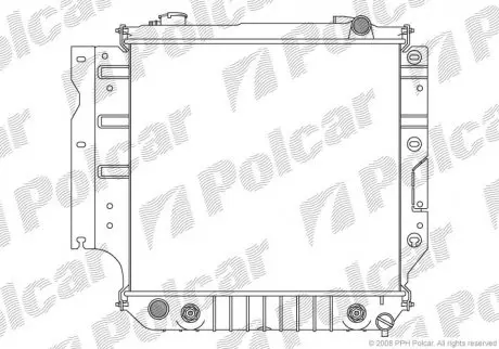Радиатор охлаждения Polcar 2407081