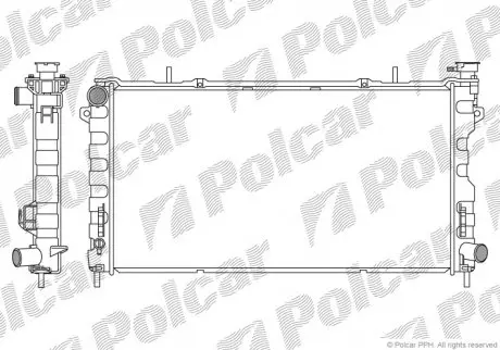 Радиатор охлаждения Polcar 2420081