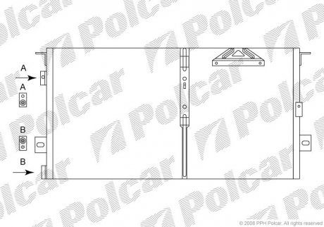 Радіатор кондиціонера Polcar 2420K8C4