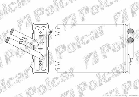 Радіатор обігріву Polcar 2427N81