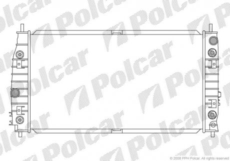 Радиатор охлаждения Polcar 2430081