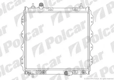 Радиатор охлаждения Polcar 2450081