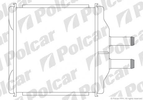 Радіатор пічки Polcar 2500N81