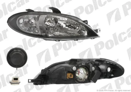 Фара основная | LACETTI Polcar 250509E