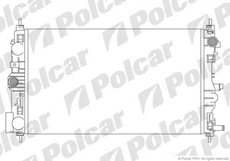 Радиатор охлаждения Polcar 2508081