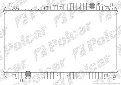 Радиатор Evanda с МКПП Polcar 2511081