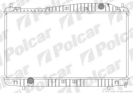 Радиатор Evanda с МКПП Polcar 2511081