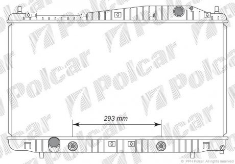 Радіатор двигуна Polcar 2511082