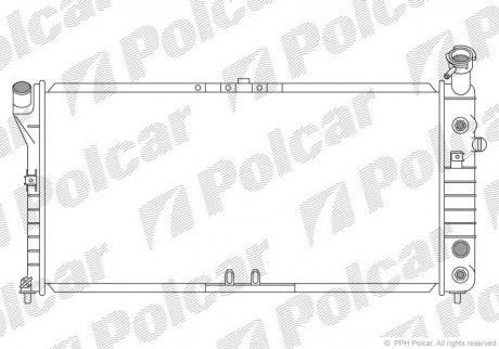 Радиатор охлаждения Polcar 2530081