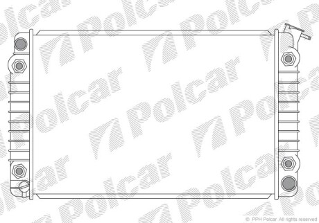 Радіатор двигуна Polcar 2530083