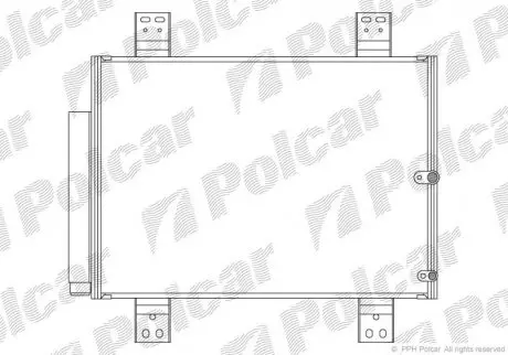Радиатор кондиционера Polcar 2621K81K