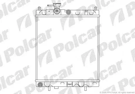 Радиатор охлаждения Polcar 2705081