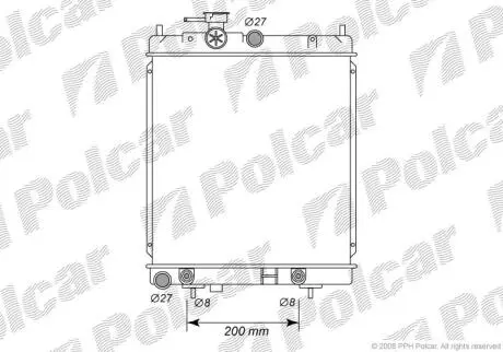 Радіатори охолодження MICRA K11 Polcar 2705083
