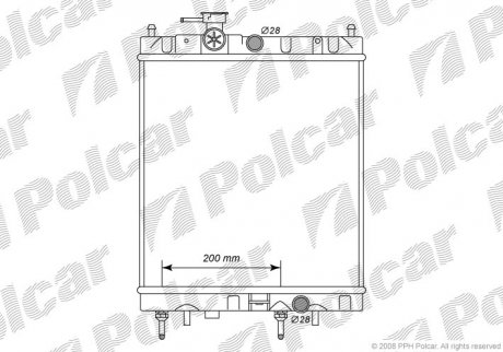 Радиатор охлаждения Polcar 2705084