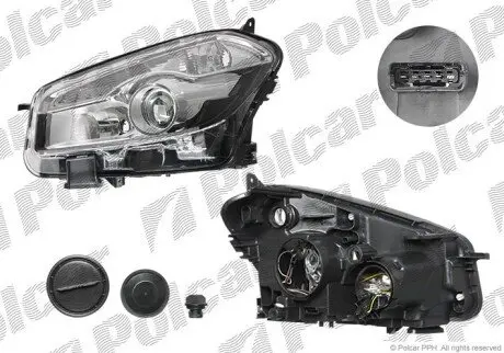 Фара передня права Polcar 271410-E