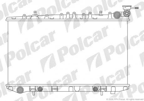 Радиатор охлаждения Polcar 2728080