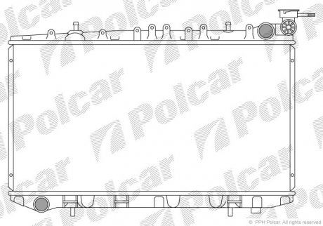 Радиатор охлаждения Polcar 2728081