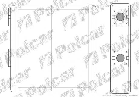 Радиатор печки Polcar 2728N81