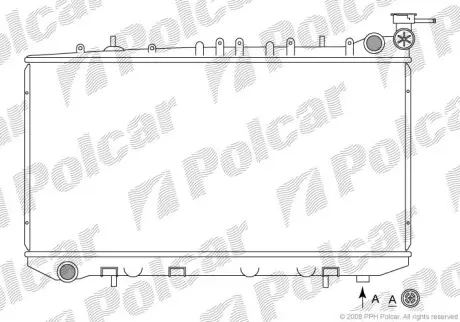 Радіатор двигуна Polcar 2729082