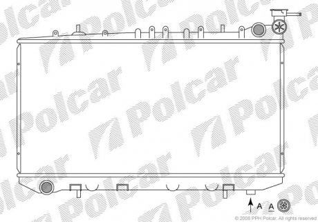 Радиатор охлаждения Polcar 2729084