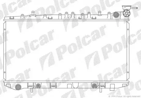 Радиатор охлаждения Polcar 2731082