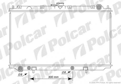 Радіатор охолодження Polcar 2732083