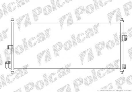 Радиатор кондиционера Polcar 2733K8C1S