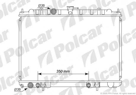 Радиатор охлаждения Polcar 2746081K
