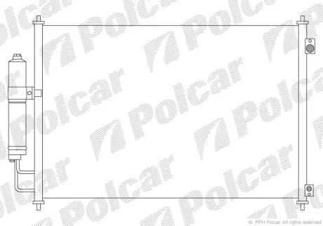 Радіатори кондиціонера | NISSAN X-TRIAL, 07- Polcar 2747K8C1